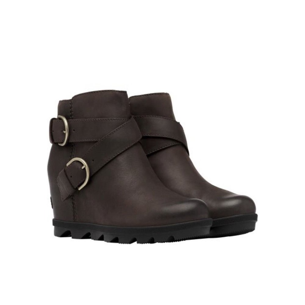 Sorel Joan of Arctic Wedge II Buckle Waterproof Women’s Brown Boot Size 9.5